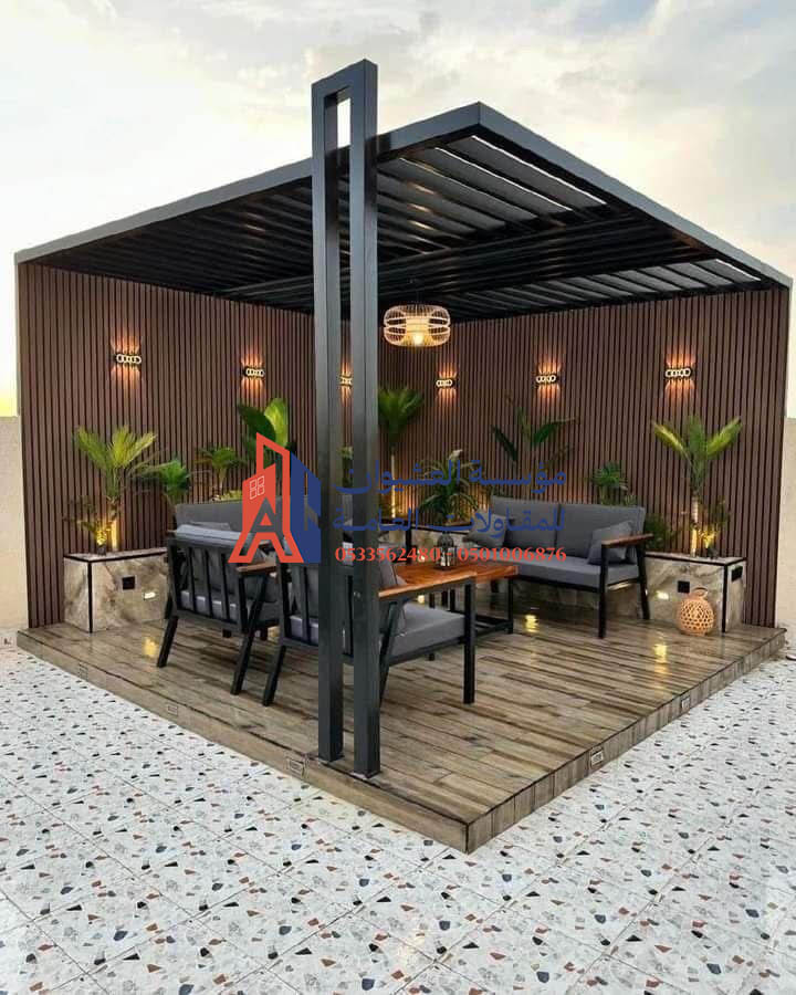 خطوات تركيب برجولات حديد