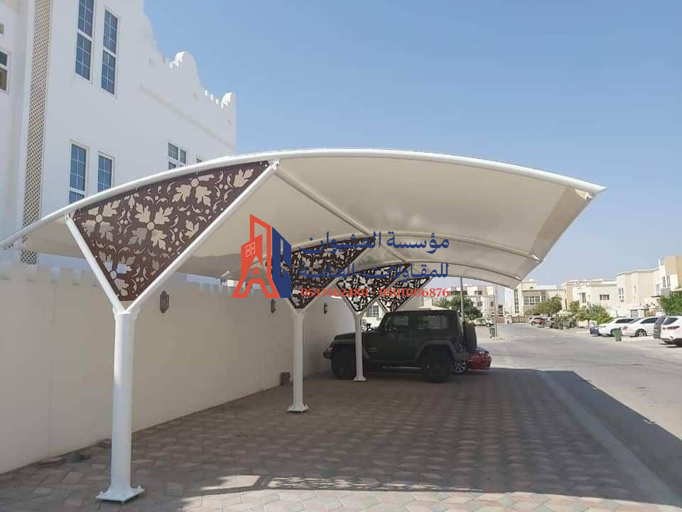 اشكال مظلات سيارات كابولي