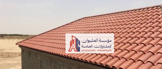 ألواح قرميد إسباني طبيعي فخاري معزول متداخل